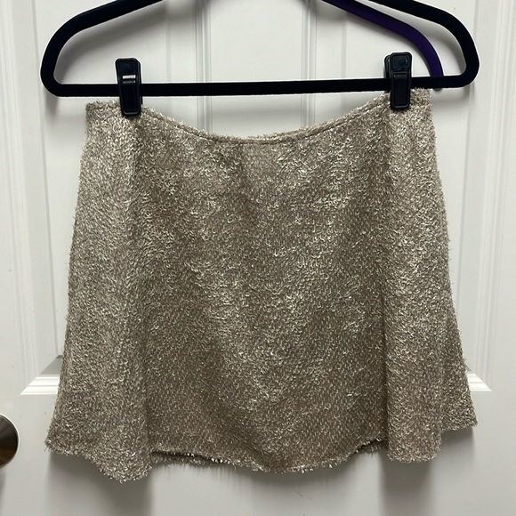 Theyskens’ Theory Stavros Textured Metallic Skirt - Picture 1 of 7